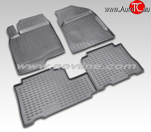 971 р. Коврики в салон Element 4 шт. (полиуретан) Chevrolet Captiva  дорестайлинг (2006-2011)  с доставкой в г. Вологда