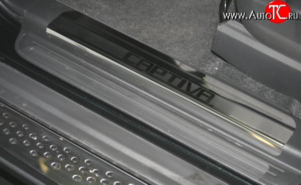 2 789 р. Комплект накладок на порожки автомобиля Novline Chevrolet Captiva  дорестайлинг (2006-2011)  с доставкой в г. Вологда