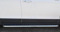 24 649 р. Широкая защита порогов (рестайлинг) SLITKOFF Chevrolet Captiva 2-ой рестайлинг (2013-2016)  с доставкой в г. Вологда. Увеличить фотографию 2