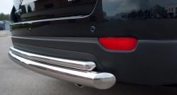 17 949 р. Защита заднего бампера (Ø76 и 42 мм, нержавейка) SLITKOFF Chevrolet Captiva 1-ый рестайлинг (2011-2013)  с доставкой в г. Вологда. Увеличить фотографию 3