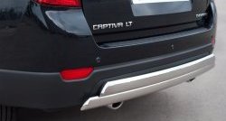 16 849 р. Защита заднего бампера (2 трубы Ø76х42 мм, нержавейка) Russtal Chevrolet Captiva 1-ый рестайлинг (2011-2013)  с доставкой в г. Вологда. Увеличить фотографию 2