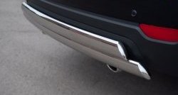 16 849 р. Защита заднего бампера (2 трубы Ø76х42 мм, нержавейка) Russtal Chevrolet Captiva 1-ый рестайлинг (2011-2013)  с доставкой в г. Вологда. Увеличить фотографию 3