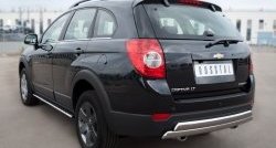 16 849 р. Защита заднего бампера (2 трубы Ø76х42 мм, нержавейка) Russtal Chevrolet Captiva 1-ый рестайлинг (2011-2013)  с доставкой в г. Вологда. Увеличить фотографию 4