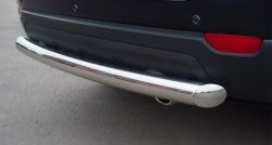 15 549 р. Одинарная защита заднего бампера из трубы диаметром 76 мм SLITKOFF Chevrolet Captiva 1-ый рестайлинг (2011-2013)  с доставкой в г. Вологда. Увеличить фотографию 3