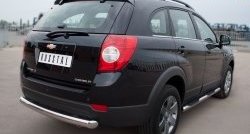 15 549 р. Одинарная защита заднего бампера из трубы диаметром 76 мм SLITKOFF Chevrolet Captiva 1-ый рестайлинг (2011-2013)  с доставкой в г. Вологда. Увеличить фотографию 4