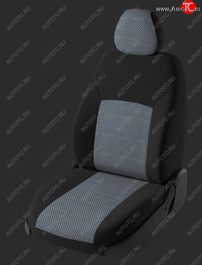 7 849 р. Чехлы для сидений Lord Autofashion Дублин (жаккард, спинка 60/40, 2 Г-образных подголовника) Chevrolet Cobalt седан дорестайлинг (2011-2016) (Черный, вставка Стежок серый)  с доставкой в г. Вологда