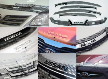 2 479 р. Дефлектор капота CA-Plastiс Chevrolet Cobalt седан дорестайлинг (2011-2016) (Серия Art серебро)  с доставкой в г. Вологда. Увеличить фотографию 4