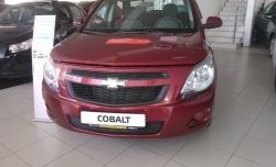 2 089 р. Нижняя сетка на бампер Russtal (черная) Chevrolet Cobalt седан дорестайлинг (2011-2016)  с доставкой в г. Вологда. Увеличить фотографию 4