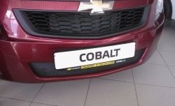 2 089 р. Нижняя сетка на бампер Russtal (черная) Chevrolet Cobalt седан дорестайлинг (2011-2016)  с доставкой в г. Вологда. Увеличить фотографию 8