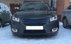 3 529 р. Радиаторная решётка (дорестайлинг) Sport v2 Chevrolet Cruze J300 седан рестайлинг (2012-2015) (Неокрашенная)  с доставкой в г. Вологда. Увеличить фотографию 3