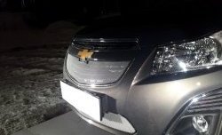 1 599 р. Сетка в решетку радиатора Russtal Chevrolet Cruze J308 универсал рестайлинг (2012-2015) (хром)  с доставкой в г. Вологда. Увеличить фотографию 4