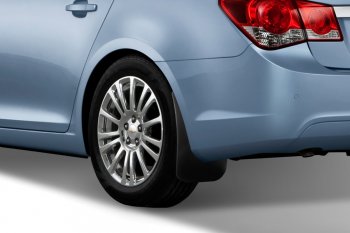 4 799 р. Задние брызговики Frosch Chevrolet Cruze J300 седан дорестайлинг (2009-2012)  с доставкой в г. Вологда. Увеличить фотографию 2