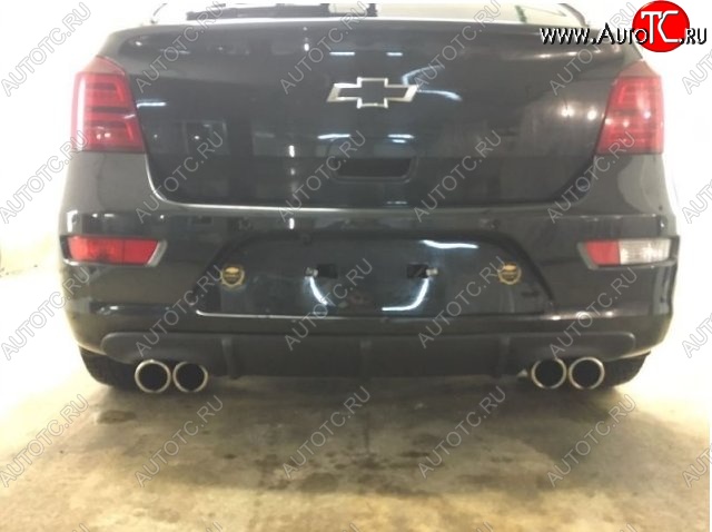 3 499 р. Диффузор заднего бампера CT Chevrolet Cruze J305 хэтчбек дорестайлинг (2009-2012) (Неокрашенная)  с доставкой в г. Вологда