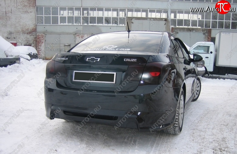 5 499 р. Накладка на задний бампер SPORT CLUB Chevrolet Cruze J305 хэтчбек рестайлинг (2012-2015) (Неокрашенная)  с доставкой в г. Вологда