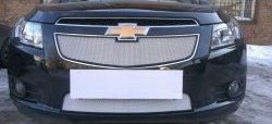 1 559 р. Нижняя сетка на бампер Russtal (хром) Chevrolet Cruze J300 седан рестайлинг (2012-2015)  с доставкой в г. Вологда. Увеличить фотографию 8