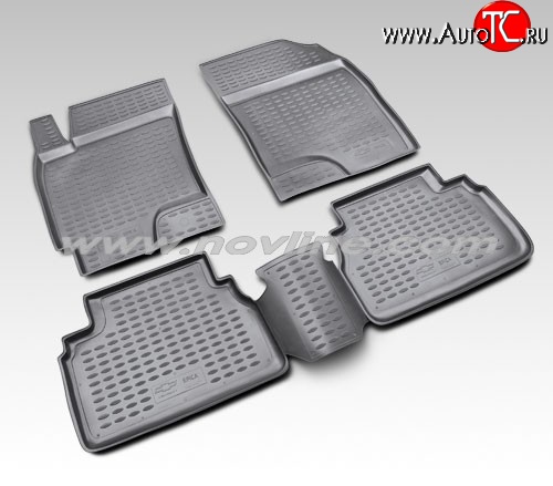 1 052 р. Коврики в салон Element 4 шт. (полиуретан). Chevrolet Epica V250 (2006-2012)  с доставкой в г. Вологда