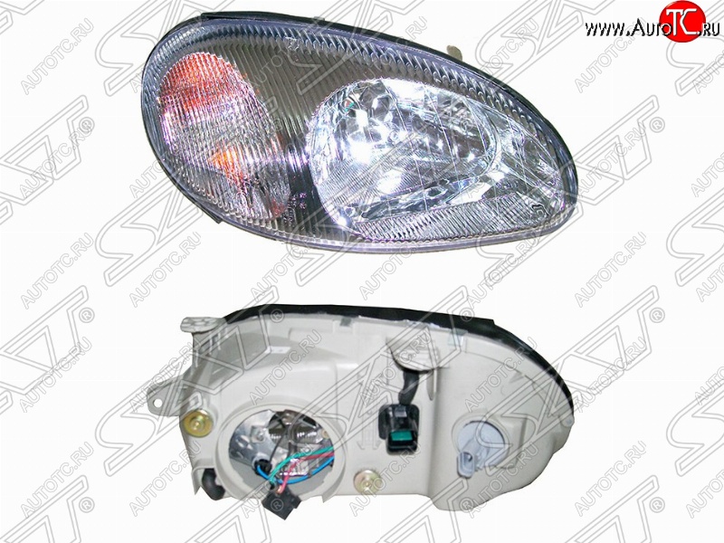 2 799 р. Правая передняя фара SAT  Chevrolet Lanos ( T100,  T150,  седан) (1997-2017), Daewoo Sense  Т100 (1997-2008), ЗАЗ Chance ( седан,  хэтчбэк) (2009-2017), ЗАЗ Sens ( седан,  хэтчбэк) (2007-2017)  с доставкой в г. Вологда