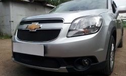1 469 р. Сетка в решетку радиатора (нижняя) Russtal Chevrolet Orlando (2011-2018) (черная)  с доставкой в г. Вологда. Увеличить фотографию 2