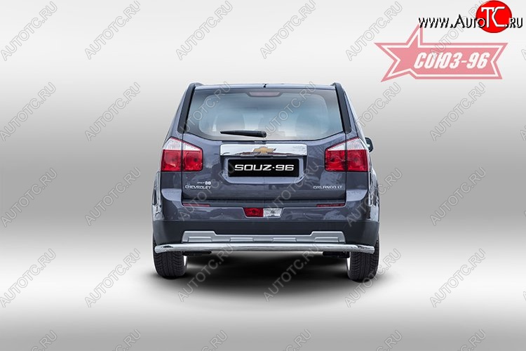 10 079 р. Защита заднего бампера Souz-96 (d60 mm) Chevrolet Orlando (2011-2018)  с доставкой в г. Вологда