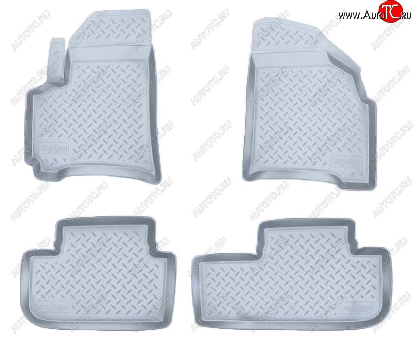 2 899 р. Коврики салона Norplast Unidec Chevrolet Rezzo (2000-2008) (Цвет: серый)  с доставкой в г. Вологда