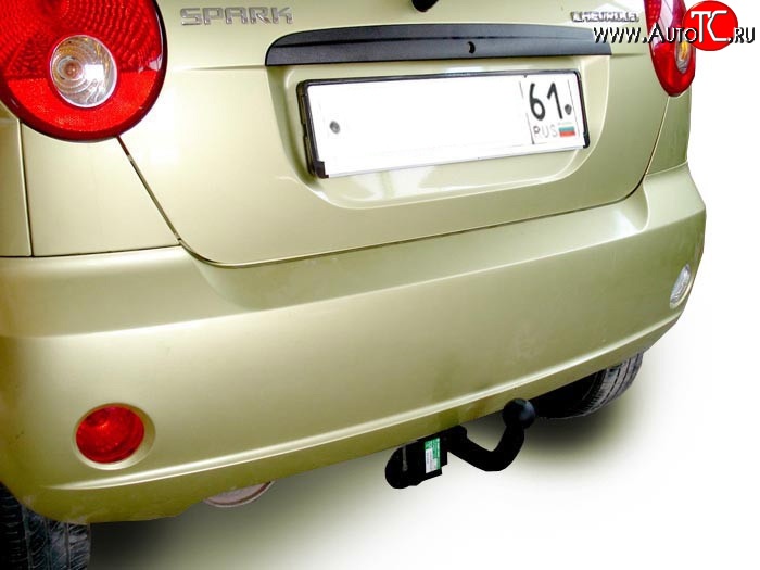 4 999 р. Фаркоп Лидер Плюс Chevrolet Spark M200,250 (2005-2010) (Без электропакета)  с доставкой в г. Вологда