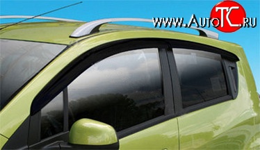 521 р. Дефлекторы окон (ветровики) Novline 4 шт Chevrolet Spark M300 дорестайлинг (2010-2015)  с доставкой в г. Вологда