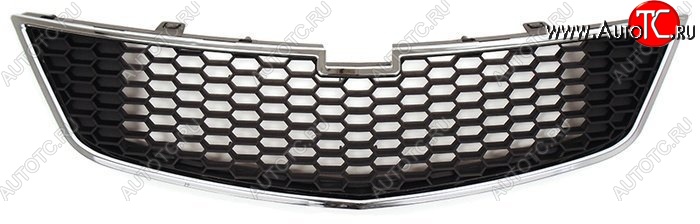 3 379 р. Нижняя решётка радиатора SAT Chevrolet Spark M300 дорестайлинг (2010-2015) (Хром)  с доставкой в г. Вологда