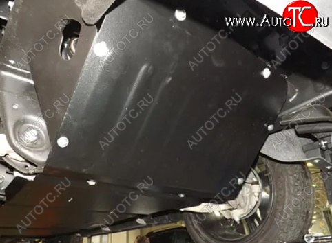 12 599 р. Защита картера двигателя (2 части, V-6,2) Alfeco  Chevrolet Tahoe  K2UC (2014-2021) (Алюминий 3 мм)  с доставкой в г. Вологда