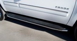 16 949 р. Защита порогов SLITKOFF из круглой трубы диаметром 42 мм (рестайлинг) Chevrolet Tahoe GMT900 5 дв. (2006-2013)  с доставкой в г. Вологда. Увеличить фотографию 2