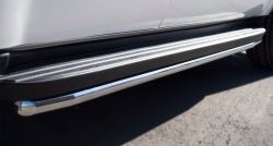16 949 р. Защита порогов SLITKOFF из круглой трубы диаметром 42 мм (рестайлинг) Chevrolet Tahoe GMT900 5 дв. (2006-2013)  с доставкой в г. Вологда. Увеличить фотографию 3