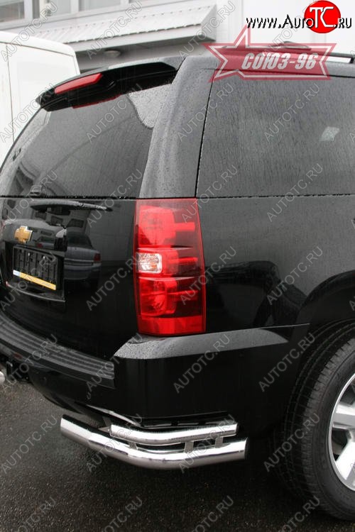 21 599 р. Защита заднего бампера Souz-96 (d76/42) Chevrolet Tahoe GMT900 5 дв. (2006-2013)  с доставкой в г. Вологда