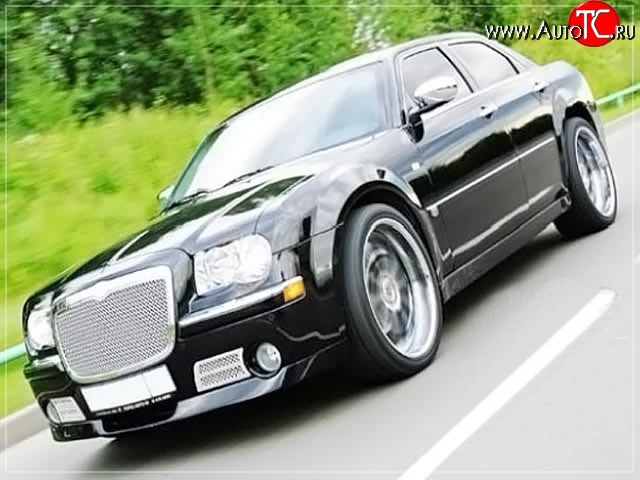 15 699 р. Накладка на передний бампер La Connection Chrysler 300C LX седан (2004-2011) (Неокрашенная)  с доставкой в г. Вологда
