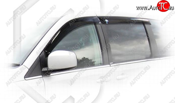 2 159 р. Дефлектора окон CA-Plastic  Chrysler Grand Voyager (2011-2016)  рестайлинг (Classic полупрозрачный, Без хром.молдинга)  с доставкой в г. Вологда