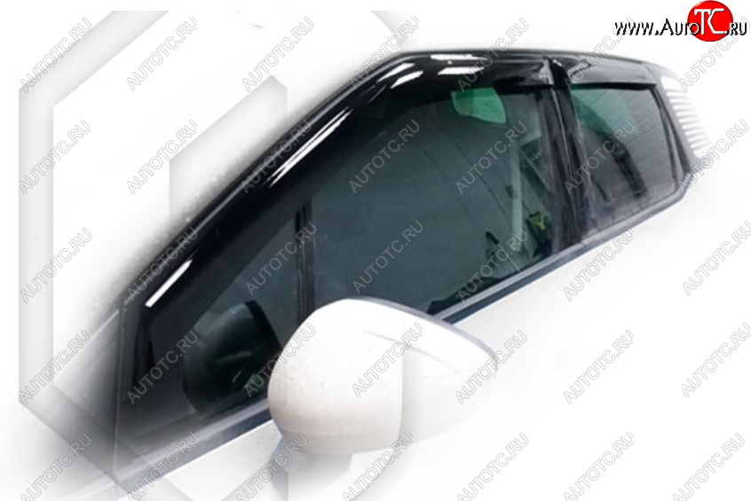 1 999 р. Дефлектора окон CA-Plastic  CITROEN C3 Aircross (2017-2021) дорестайлинг (Classic полупрозрачный, Без хром молдинга)  с доставкой в г. Вологда