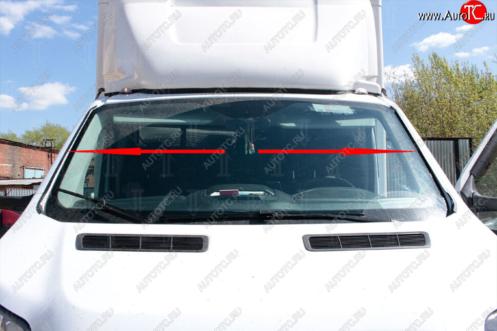 1 699 р. Водостоки лобового стекла Стрелка 11 (установка на скотч) Peugeot Traveller K0 L2 дорестайлинг (2016-2024)  с доставкой в г. Вологда