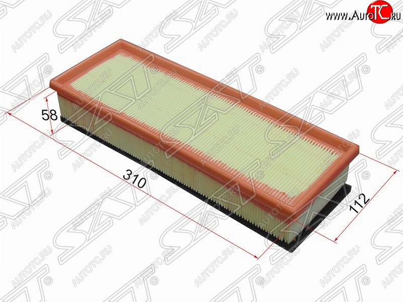 282 р. Фильтр воздушный двигателя SAT (310х112х58 mm)  CITROEN Berlingo  B9 (2008-2016), CITROEN C2 (2003-2009), CITROEN C3 ( FC/FN,  дорестайлинг) (2002-2015), CITROEN C3 Picasso  рестайлинг (2013-2017), CITROEN C4 (2004-2011), CITROEN C4 picasso  UD (2006-2014), Peugeot 1007 (2004-2009), Peugeot 207 ( WK,  WA,  WC) (2006-2012), Peugeot 307 ( универсал,  хэтчбэк 3 дв.,  хэтчбэк 5 дв.) (2001-2008), Peugeot 308  T7 (2007-2014), Peugeot Partner  Tepee (2012-2015)  с доставкой в г. Вологда