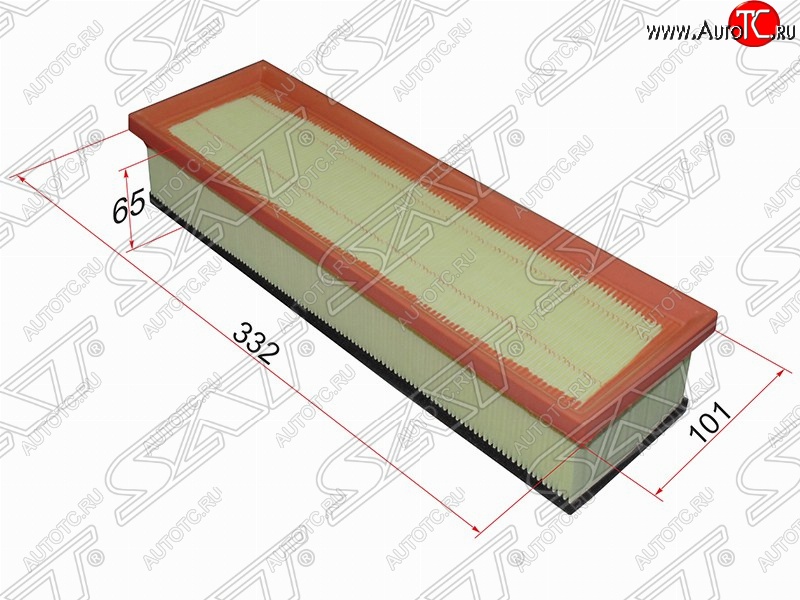 195 р. Фильтр воздушный двигателя SAT (332х101х65 mm)  CITROEN Berlingo  M59 (2002-2012), CITROEN C2 (2003-2009), CITROEN C3  FC/FN (2002-2009), Peugeot 1007 (2004-2009), Peugeot Partner  M49/M59 (1997-2002)  с доставкой в г. Вологда