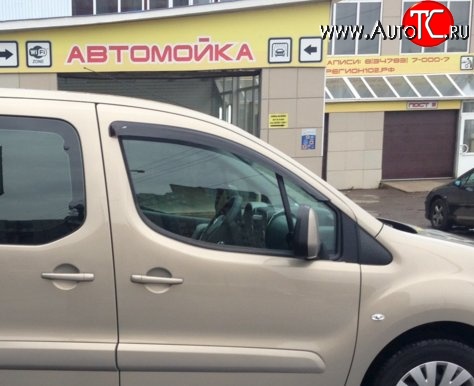 999 р. Комплект дефлекторов окон (ветровиков) 4 шт. Russtal CITROEN Berlingo B9 дорестайлинг (2008-2016)  с доставкой в г. Вологда