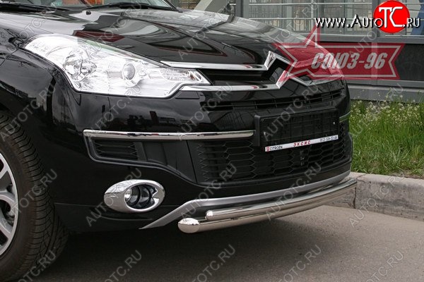15 749 р. Защита переднего бампера двойная Souz-96 (d460/42) CITROEN C-crosser (2007-2012)  с доставкой в г. Вологда