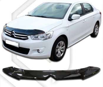 Дефлектор капота CA-Plastic CITROEN C-elysee  дорестайлинг (2012-2017)