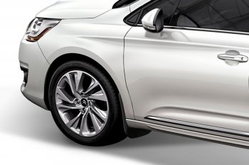 1 129 р. Брызговики (седан) Frosch Peugeot 301 (2012-2017) (Передние)  с доставкой в г. Вологда. Увеличить фотографию 2