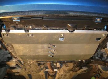 Защита картера двигателя и КПП Alfeco CITROEN C3 Picasso ( дорестайлинг,  рестайлинг) (2008-2017) (Алюминий 3 мм)