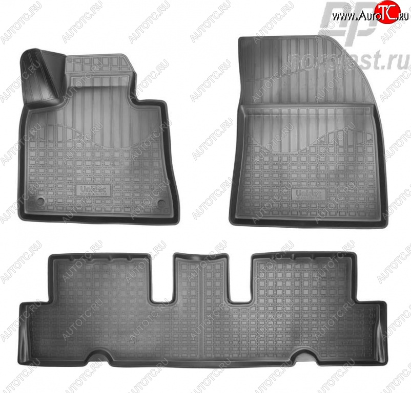 2 139 р. Коврики в салон Norplast Unidec CITROEN C4 Grand Picasso (2014-2016) (Цвет: черный)  с доставкой в г. Вологда