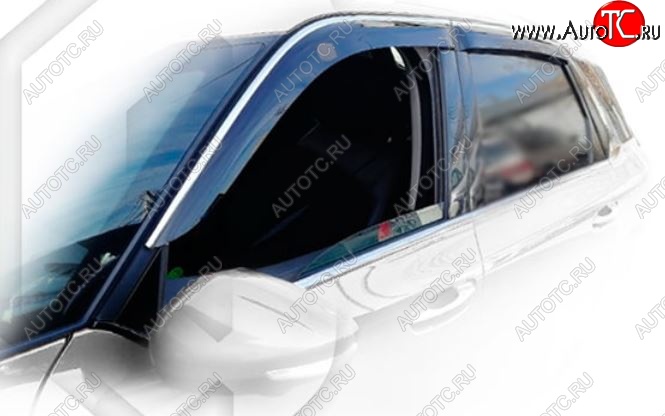 2 079 р. Дефлектора окон CA-Plastic  CITROEN C4 picasso  3D (2014-2018) минивэн дорестайлинг, минивэн рестайлинг (Classic полупрозрачный, Без хром.молдинга)  с доставкой в г. Вологда