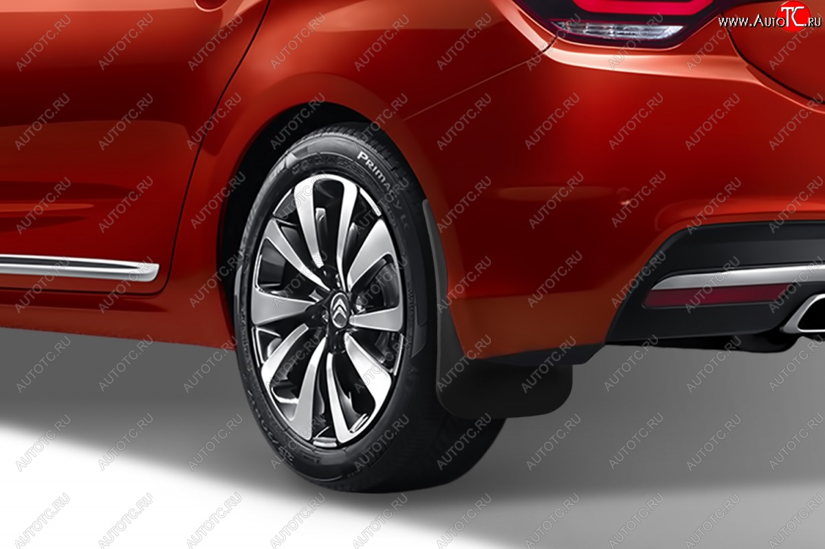 4 799 р. Задние брызговики Frosch CITROEN C4 B7 седан рестайлинг (2015-2022)  с доставкой в г. Вологда