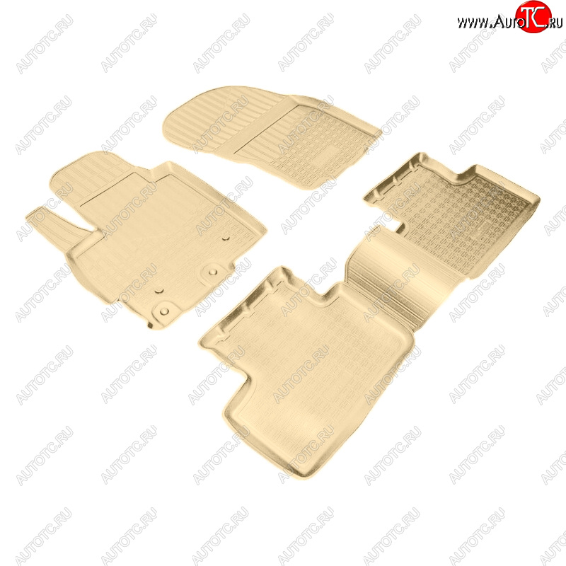 3 089 р. Коврики салона Norplast Unidec Mitsubishi ASX 1-ый рестайлинг (2013-2016) (Цвет: бежевый)  с доставкой в г. Вологда