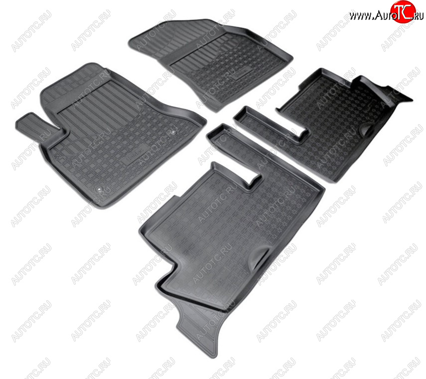 1 999 р. Комплект ковриков в салон Norplast Unidec CITROEN C4 picasso UD минивэн (2006-2014) (Цвет: черный)  с доставкой в г. Вологда