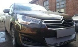 1 539 р. Сетка на бампер (седан) Russtal (хром) CITROEN C4 B7 хэтчбэк 5 дв. (2011-2018)  с доставкой в г. Вологда. Увеличить фотографию 5