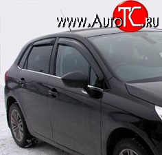 2 114 р. Дефлекторы окон (ветровики) Novline 4 шт. CITROEN C4 aircross (2012-2017)  с доставкой в г. Вологда
