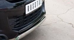 12 999 р. Защита переднего бампера (Ø75х42 мм, нержавейка) Russtal CITROEN C4 aircross (2012-2017)  с доставкой в г. Вологда. Увеличить фотографию 3